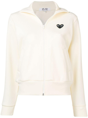

Logo print zipped cardigan, Comme Des Garçons Play Logo print zipped cardigan