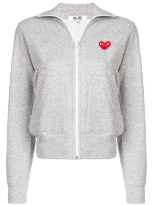 

Heart logo-patch track jacket, Comme Des Garçons Play Heart logo-patch track jacket