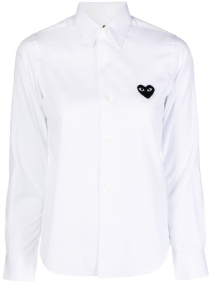 

Signature heart-patch shirt, Comme Des Garçons Play Signature heart-patch shirt