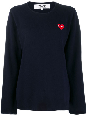 

Heart logo patch sweater, Comme Des Garçons Play Heart logo patch sweater