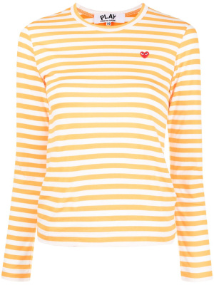

Long-sleeved striped T-shirt, Comme Des Garçons Play Long-sleeved striped T-shirt