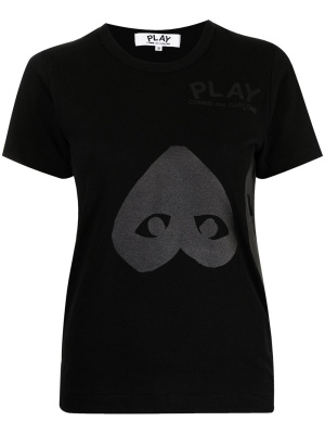 

Two grey hearts T-shirt, Comme Des Garçons Play Two grey hearts T-shirt