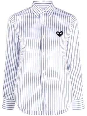 

Heart logo striped shirt, Comme Des Garçons Play Heart logo striped shirt