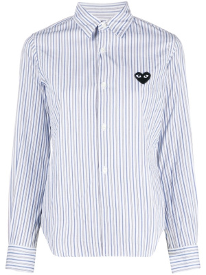 

Heart-patch striped shirt, Comme Des Garçons Play Heart-patch striped shirt