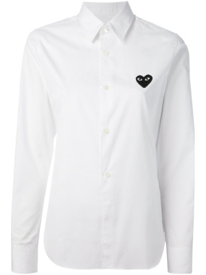 

Embroidered heart shirt, Comme Des Garçons Play Embroidered heart shirt