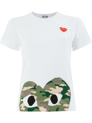 

Heart print T-shirt, Comme Des Garçons Play Heart print T-shirt