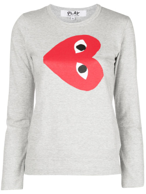 

Printed logo T-shirt, Comme Des Garçons Play Printed logo T-shirt