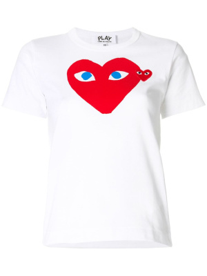

Heart logo T-shirt, Comme Des Garçons Play Heart logo T-shirt