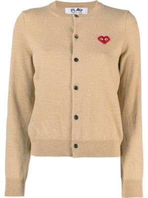 

Heart motif buttoned cardigan, Comme Des Garçons Play Heart motif buttoned cardigan