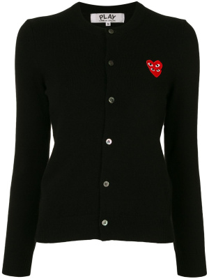 

Logo-embroidered cardigan, Comme Des Garçons Play Logo-embroidered cardigan