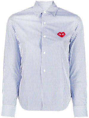 

Signature heart-patch shirt, Comme Des Garçons Play Signature heart-patch shirt