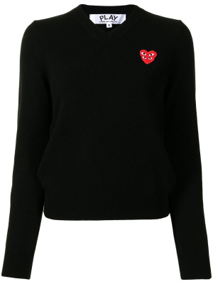 

Heart logo cotton jumper, Comme Des Garçons Play Heart logo cotton jumper