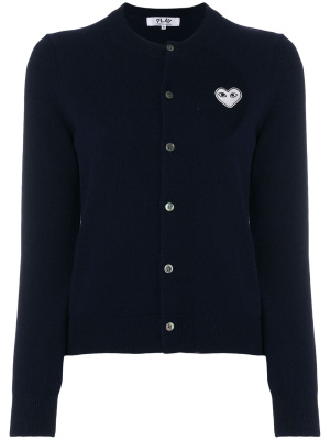 

Embroidered heart cardigan, Comme Des Garçons Play Embroidered heart cardigan