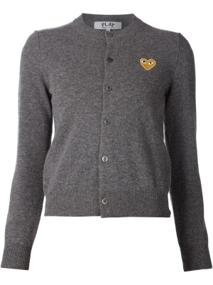 

Embroidered heart cardigan, Comme Des Garçons Play Embroidered heart cardigan