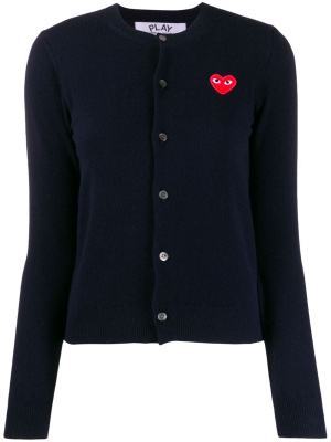 

Long sleeve logo cardigan, Comme Des Garçons Play Long sleeve logo cardigan