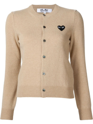 

Embroidered heart cardigan, Comme Des Garçons Play Embroidered heart cardigan