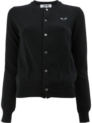 

Logo-patch wool cardigan, Comme Des Garçons Play Logo-patch wool cardigan