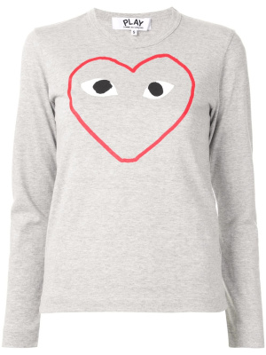 

Logo-print crew neck top, Comme Des Garçons Play Logo-print crew neck top