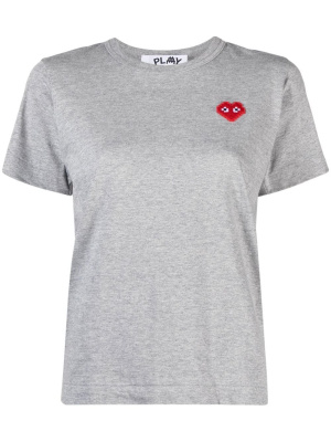 

Logo-print cotton T-shirt, Comme Des Garçons Play Logo-print cotton T-shirt