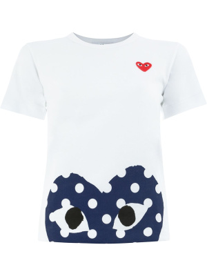 

Heart print T-shirt, Comme Des Garçons Play Heart print T-shirt