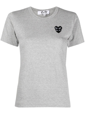 

Logo-embroidered short-sleeved t-shirt, Comme Des Garçons Play Logo-embroidered short-sleeved t-shirt