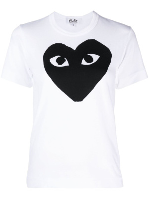 

Logo-print cotton T-shirt, Comme Des Garçons Play Logo-print cotton T-shirt