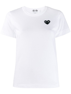 

Heart-embroidered T-shirt, Comme Des Garçons Play Heart-embroidered T-shirt