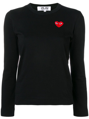 

Embroidered logo top, Comme Des Garçons Play Embroidered logo top