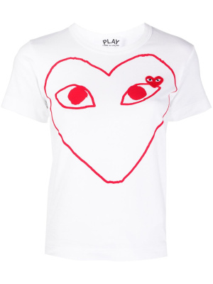 

Logo print T-shirt, Comme Des Garçons Play Logo print T-shirt