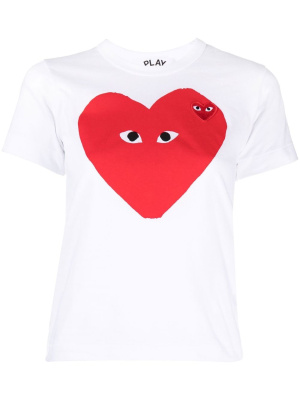 

Heart print T-shirt, Comme Des Garçons Play Heart print T-shirt