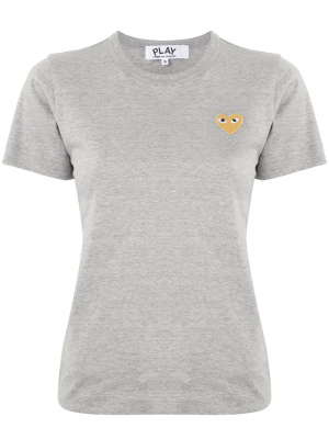 

Logo embroidered crew neck T-shirt, Comme Des Garçons Play Logo embroidered crew neck T-shirt