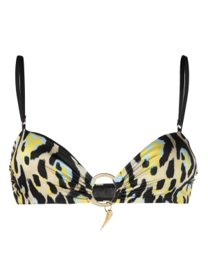 

Leopard-print bikini top, Roberto Cavalli Leopard-print bikini top