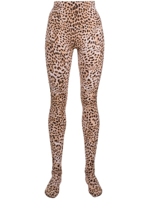 

Leopard-print high-waisted leggings, Roberto Cavalli Leopard-print high-waisted leggings
