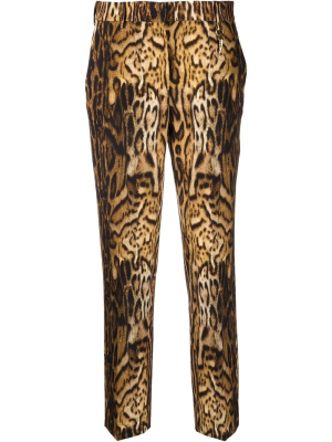 

Cropped leopard print trousers, Roberto Cavalli Cropped leopard print trousers