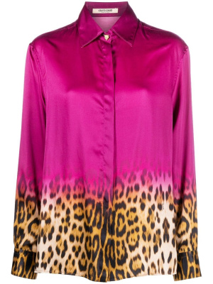 

Gradient leopard print blouse, Roberto Cavalli Gradient leopard print blouse