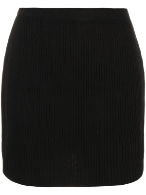 

Ribbed-knit cotton skirt, Theory Ribbed-knit cotton skirt