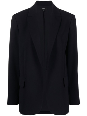 

Single-breasted crepe blazer, Theory Single-breasted crepe blazer