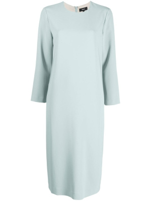 

Long-sleeved shift midi dress, Theory Long-sleeved shift midi dress