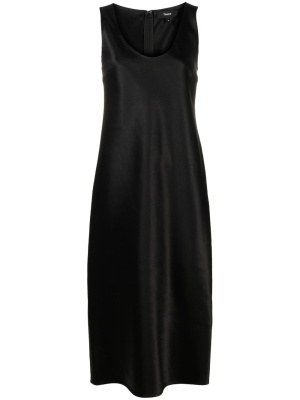 

Satin midi dress, Theory Satin midi dress