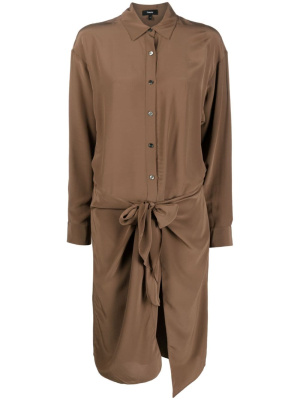 

Sarong draped shirtdress, Theory Sarong draped shirtdress