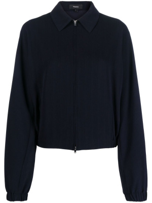 

Zip-up plissé shirt jacket, Theory Zip-up plissé shirt jacket