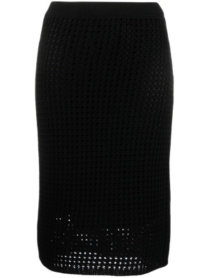 

High-rise open-knit pencil skirt, Theory High-rise open-knit pencil skirt