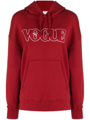 

Slogan-embroidered cotton hoodie, Puma Slogan-embroidered cotton hoodie