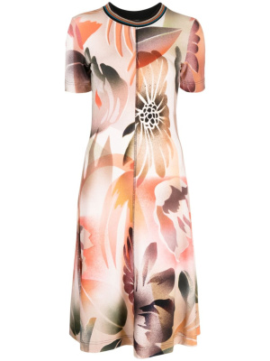 

Tropical-print short-sleeve dress, Paul Smith Tropical-print short-sleeve dress