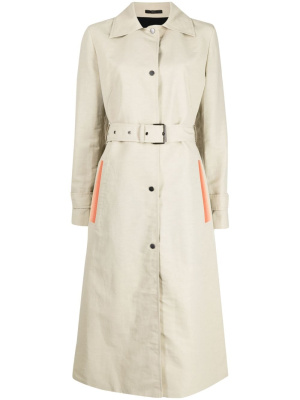 

Belted-waist trench coat, Paul Smith Belted-waist trench coat