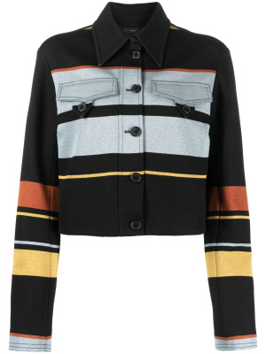 

Striped cropped fitted jacket, Paul Smith Striped cropped fitted jacket