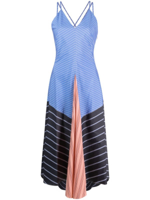 

Striped panelled midi dress, Paul Smith Striped panelled midi dress