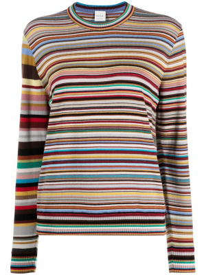 

Striped-knit jumper, Paul Smith Striped-knit jumper