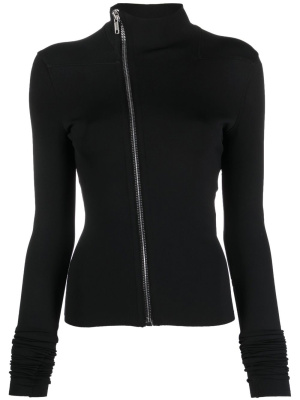 

Gary off-center zip-up jacket, Rick Owens Lilies Gary off-center zip-up jacket