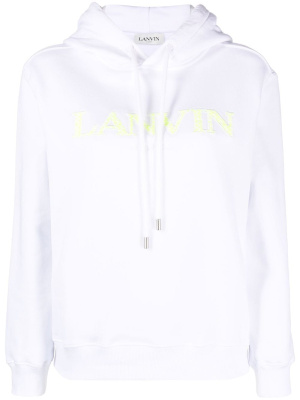 

Logo-print cotton hoodie, Lanvin Logo-print cotton hoodie